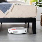 Cadre de lit plateforme classique en bois massif de 12 pouces