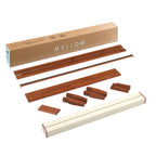 Cadre de lit plateforme classique en bois massif de 16 pouces, disponible en plusieurs finitions