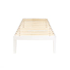 Cadre de lit plateforme classique en bois massif de 16 pouces, disponible en plusieurs finitions