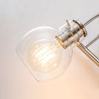 Applique murale 2/3 lumières pour meuble-lavabo avec abat-jour en verre