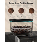 Machine à expresso semi-automatique 20 bars avec broyeur et mousseur à lait