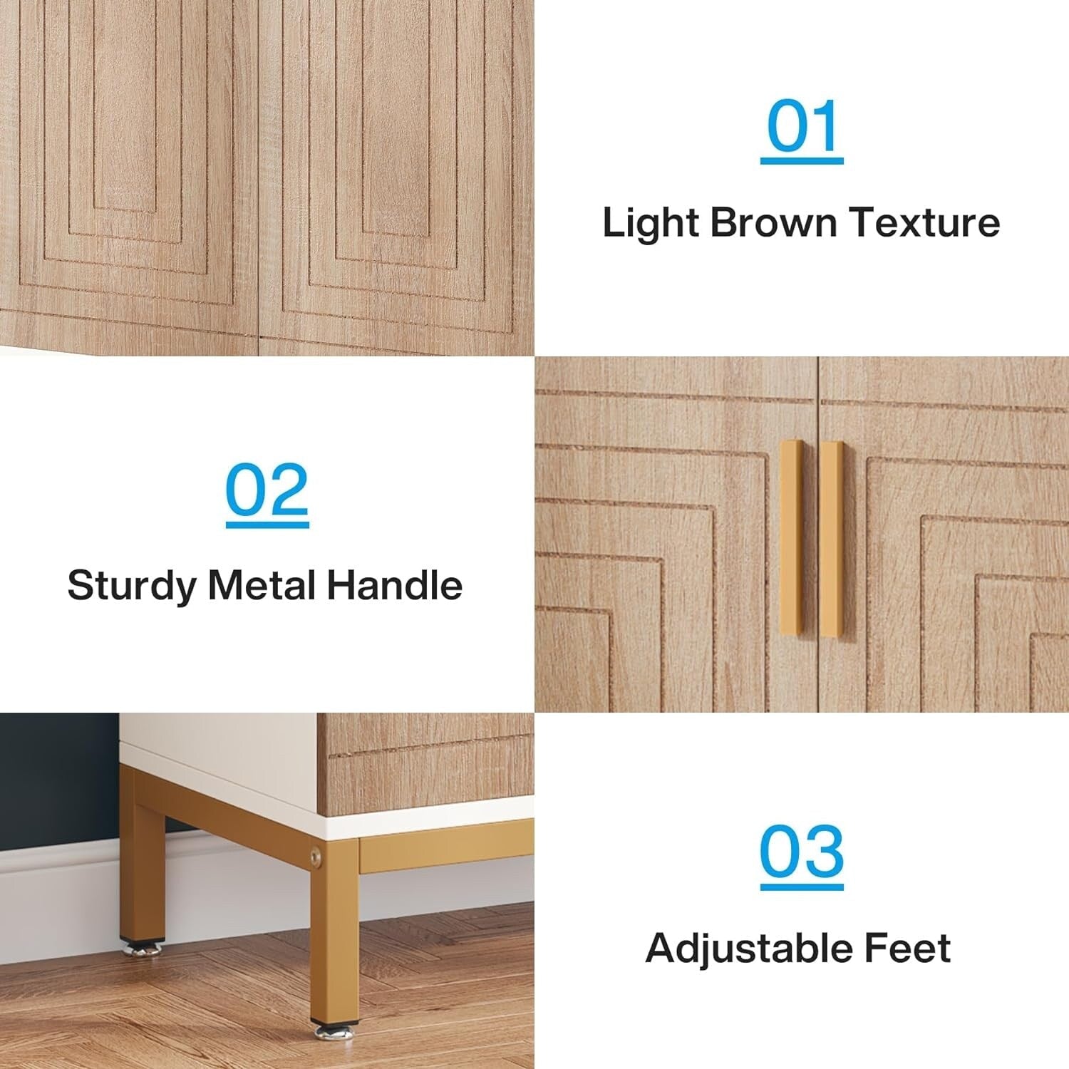 Meuble à chaussures moderne avec portes, 6 niveaux, pour 20 paires de chaussures, idéal pour une entrée.