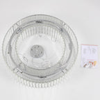 Lustre de style campagnard à 8 lumières de 63 cm (24,8 po), lustre en cristal, lustre tambour pour salle à manger, salon, chambre à coucher et cuisine
