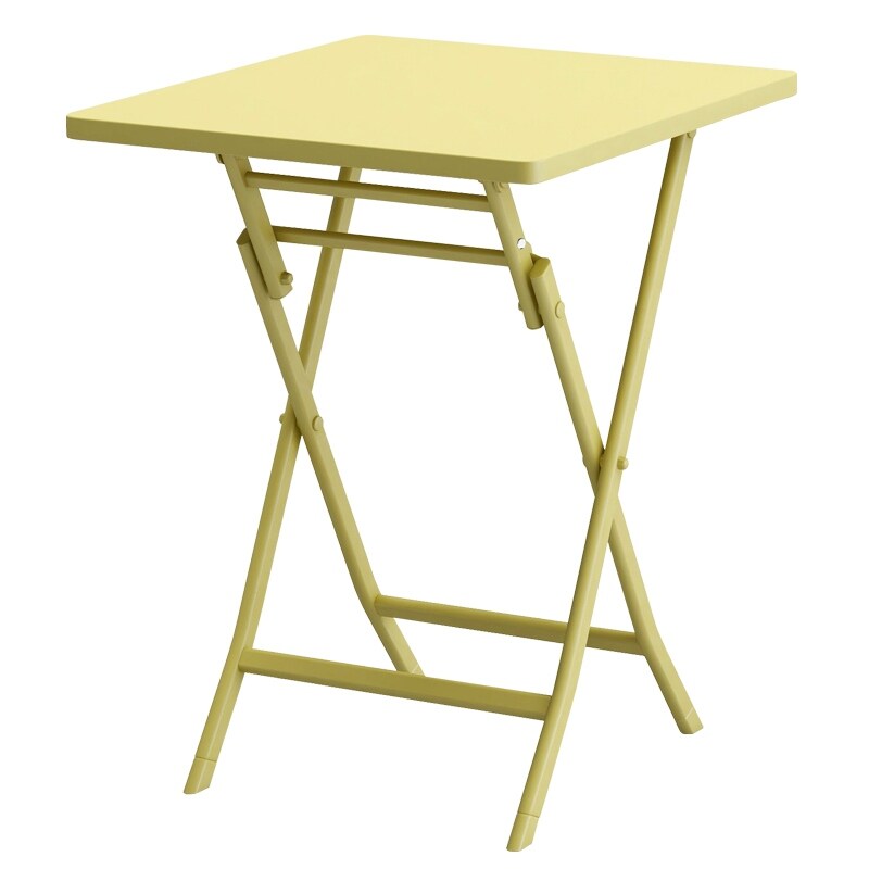 Ensemble bistro minimaliste 3 pièces pour patio : table carrée pliable et chaises