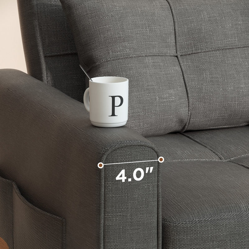 Canapé-lit convertible 3 en 1, avec fauteuil gigogne et lit pliant, idéal pour le salon.