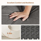 Canapé-lit convertible 3 en 1, avec fauteuil gigogne et lit pliant, idéal pour le salon.