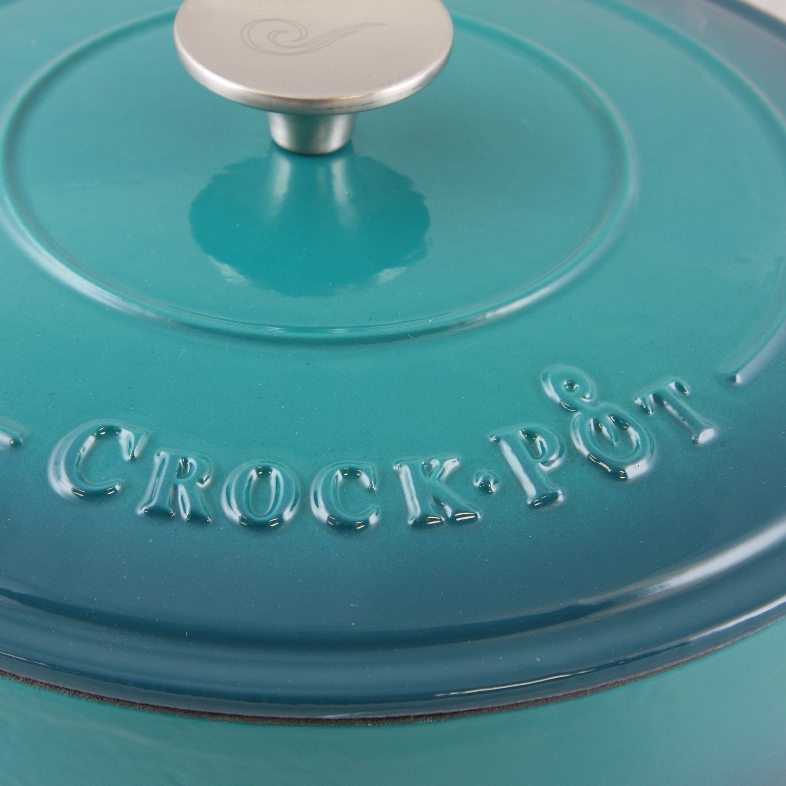 Sauteuse en fonte émaillée de 3,5 litres avec couvercle, coloris turquoise ombré