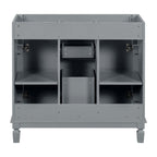 Meuble-lavabo moderne de 91 cm (36 po) avec vasque et armoire à miroir, 2 portes et 2 tiroirs