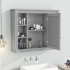 Meuble-lavabo moderne de 91 cm (36 po) avec vasque et armoire à miroir, 2 portes et 2 tiroirs