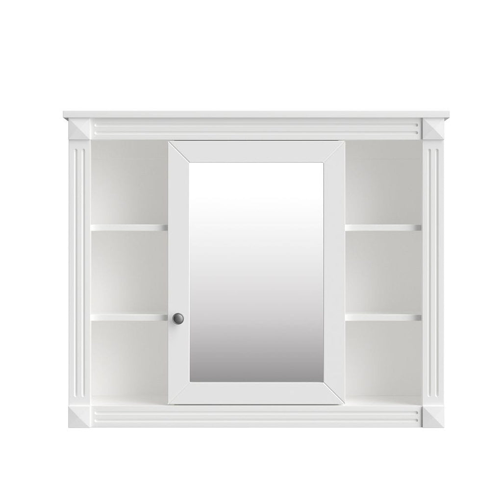 Meuble-lavabo moderne de 91 cm (36 po) avec vasque et armoire à miroir, 2 portes et 2 tiroirs
