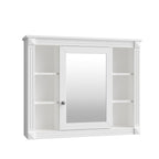 Meuble-lavabo moderne de 91 cm (36 po) avec vasque et armoire à miroir, 2 portes et 2 tiroirs