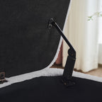 Pouf de rangement en boucle écrue (39,5 cm), en sherpa, avec pieds en bois, idéal pour le salon ou la chambre.