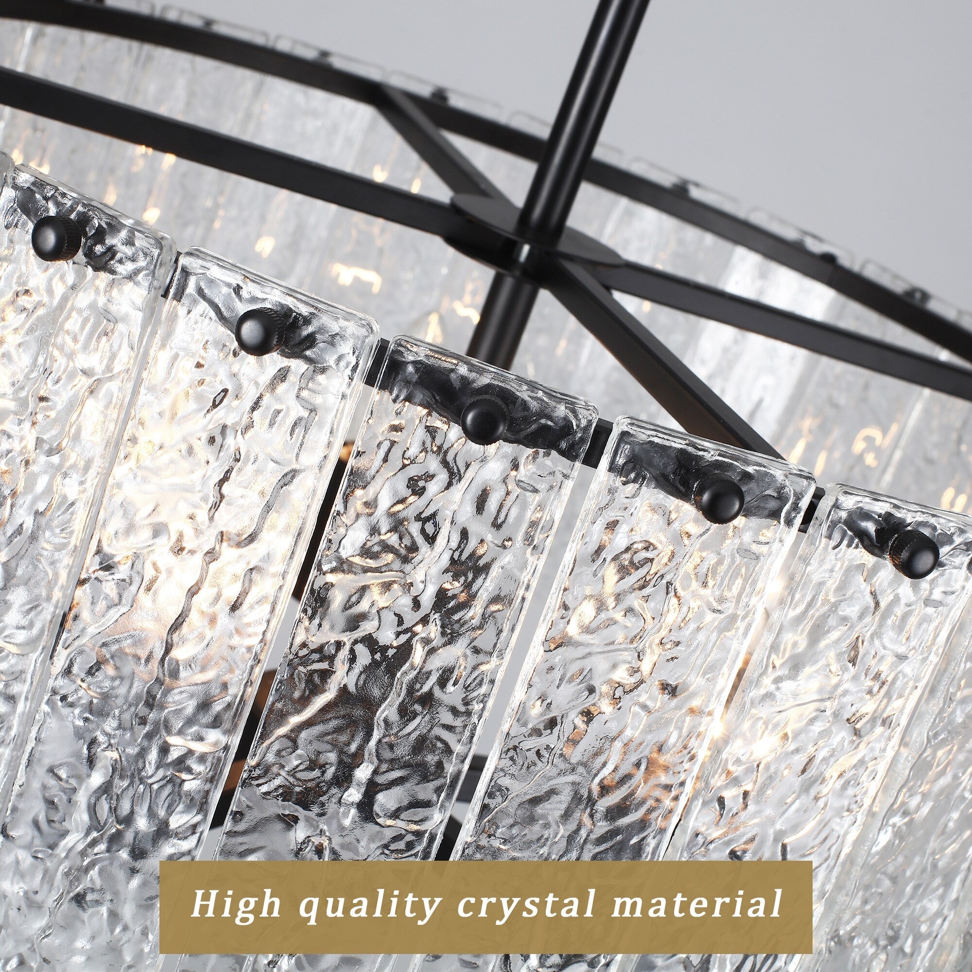 Lustre moderne rond à 5 lumières, style tambour, semi-encastré classique, suspension pour îlot de cuisine ou salle à manger