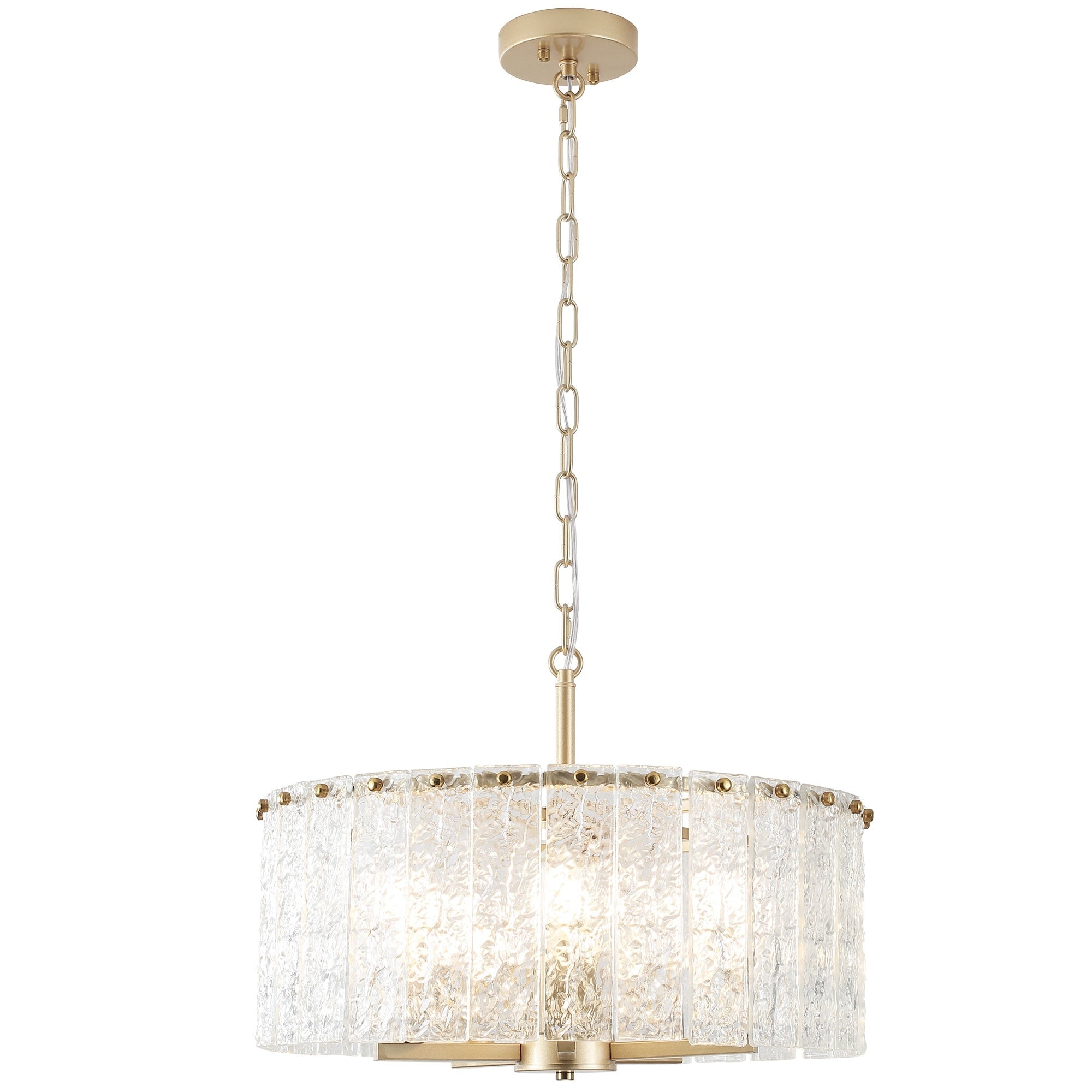 Lustre moderne rond à 5 lumières, style tambour, semi-encastré classique, suspension pour îlot de cuisine ou salle à manger