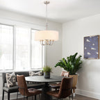 Plafonnier semi-encastré moderne à 5 lumières pour salle à manger, chambres et salon - Non applicable