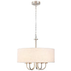 Plafonnier semi-encastré moderne à 5 lumières pour salle à manger, chambres et salon - Non applicable