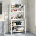 Étagère de cuisine à 5 niveaux avec rangement intégré, support pour four à micro-ondes, chariot de cuisine industriel avec étagère.