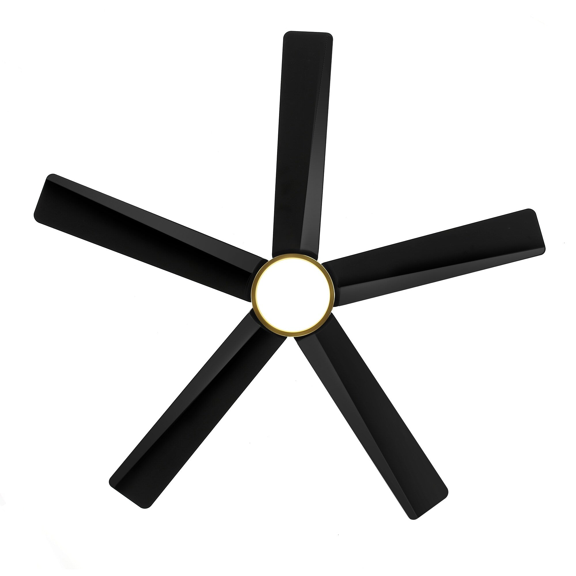 Ventilateur de plafond Breezary 65/52/42 à 5 pales avec éclairage LED, télécommande incluse.