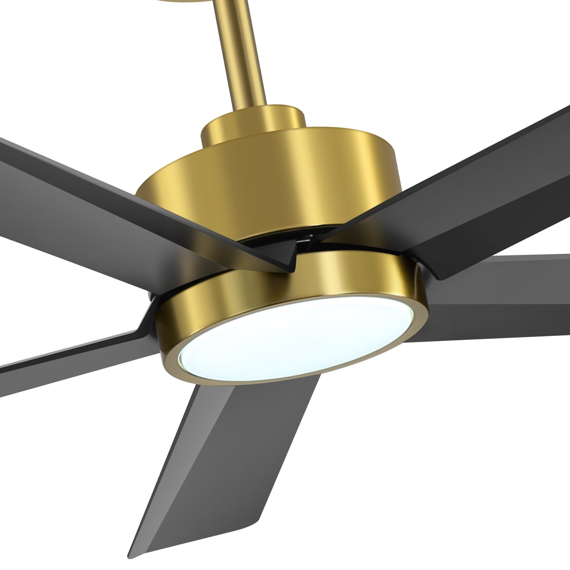 Ventilateur de plafond Breezary 65/52/42 à 5 pales avec éclairage LED, télécommande incluse.