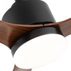 Ventilateur de plafond LED 52 pouces avec télécommande et éclairage (3 pales)