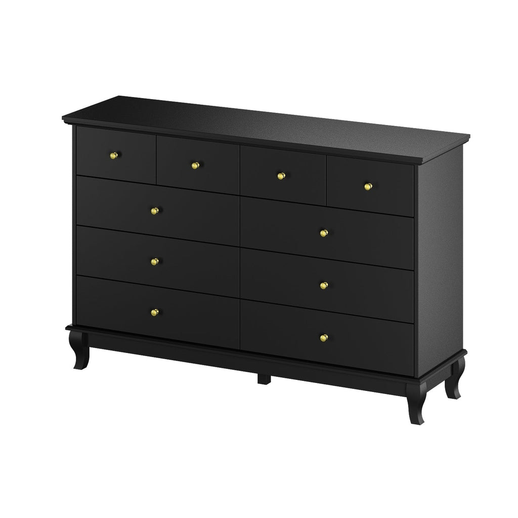 Commode double de 55,1 cm de large avec tiroirs de rangement