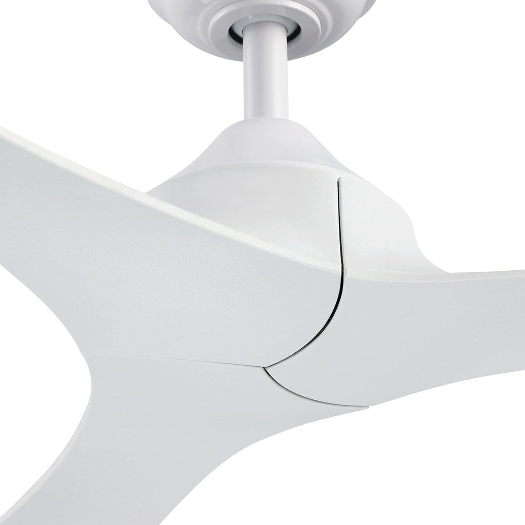 Ventilateur de plafond moderne noir à 3 pales de 56 pouces avec télécommande