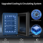 Cave à vin 6 bouteilles (8-19 °C), mini-réfrigérateur à boissons autonome pour l'été, cave à vin avec contrôle de température