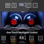 Cave à vin 6 bouteilles (8-19 °C), mini-réfrigérateur à boissons autonome pour l'été, cave à vin avec contrôle de température