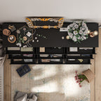 Commode d'appoint 63W à 9 tiroirs pour salon ou chambre