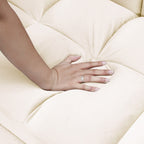 Canapé-lit convertible 3 en 1 en velours 64,96 avec dossier réglable, poche de rangement et capacité de charge de 227 kg