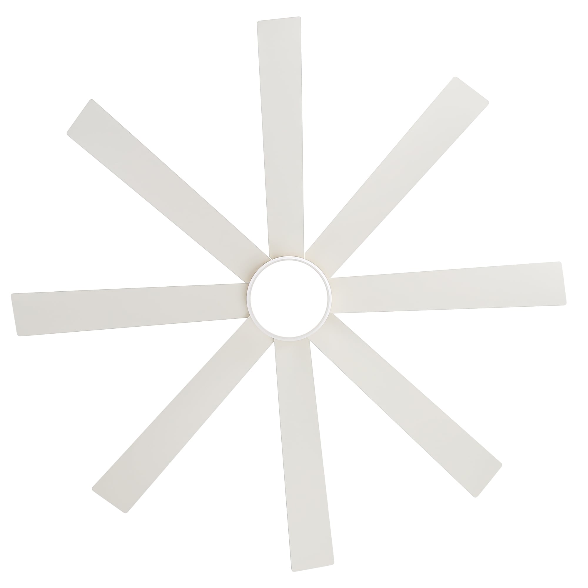 Ventilateur de plafond noir à 8 pales de 65 pouces avec éclairage LED et télécommande