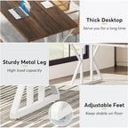 Bureau de direction de 70,8 pouces, grand bureau d'ordinateur, poste de travail