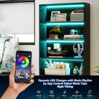 Bibliothèque de 180 cm de haut, étagère à 5 niveaux - 30 cm de profondeur x 80 cm de largeur x 180 cm de hauteur