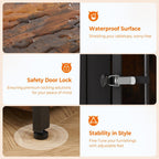 Meuble TV pour cage pour chien de grande race de 70,86 pouces avec coussin et double compartiment (coussin non inclus)