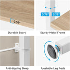 Bibliothèque industrielle 71, étagère à 6 niveaux en bois brun rustique, étagères ouvertes