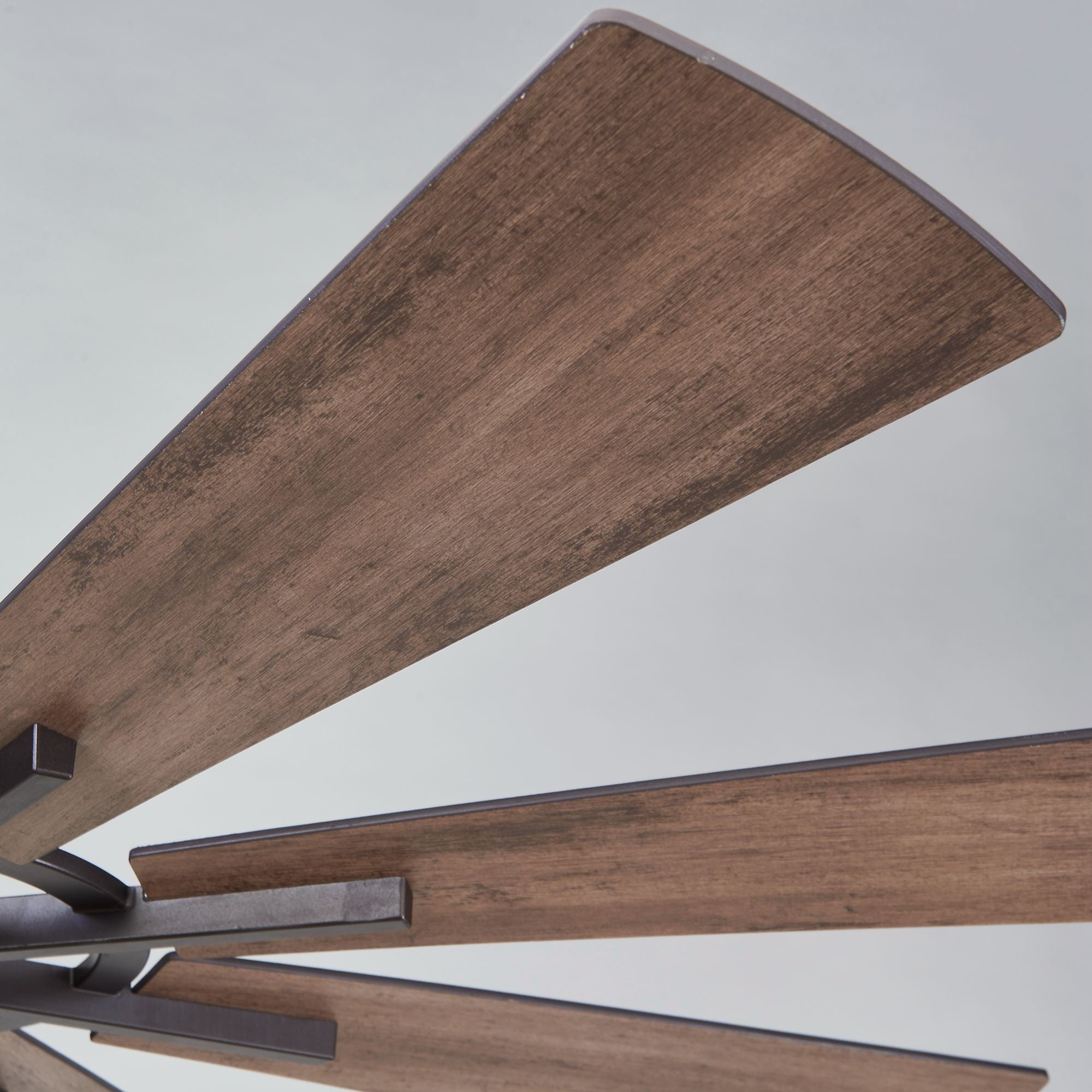 Ventilateur de plafond moulin à vent grand format en bronze huilé avec lumière et télécommande - 60 pouces