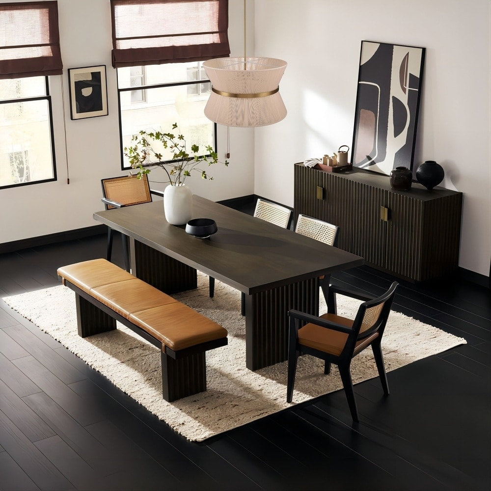 Lustre tambour moderne bohème à 8 lumières, grand modèle de 61 cm (24 pouces), en tissu tissé à la main, forme sablier, coloris or/noir, idéal pour salle à manger/salon.