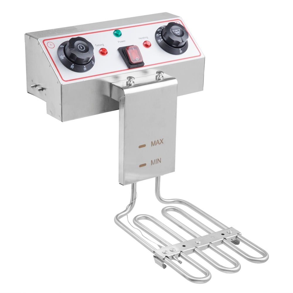Friteuse à cuve unique en acier inoxydable de 8,5 pintes (8,5 L) avec robinet, puissance maximale de 1700 W et grande poignée