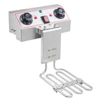 Friteuse à cuve unique en acier inoxydable de 8,5 pintes (8,5 L) avec robinet, puissance maximale de 1700 W et grande poignée