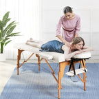 Table de massage portable de 213 cm (84 po) de long, réglable, pour le visage, les soins spa et les tatouages, avec sac de transport.