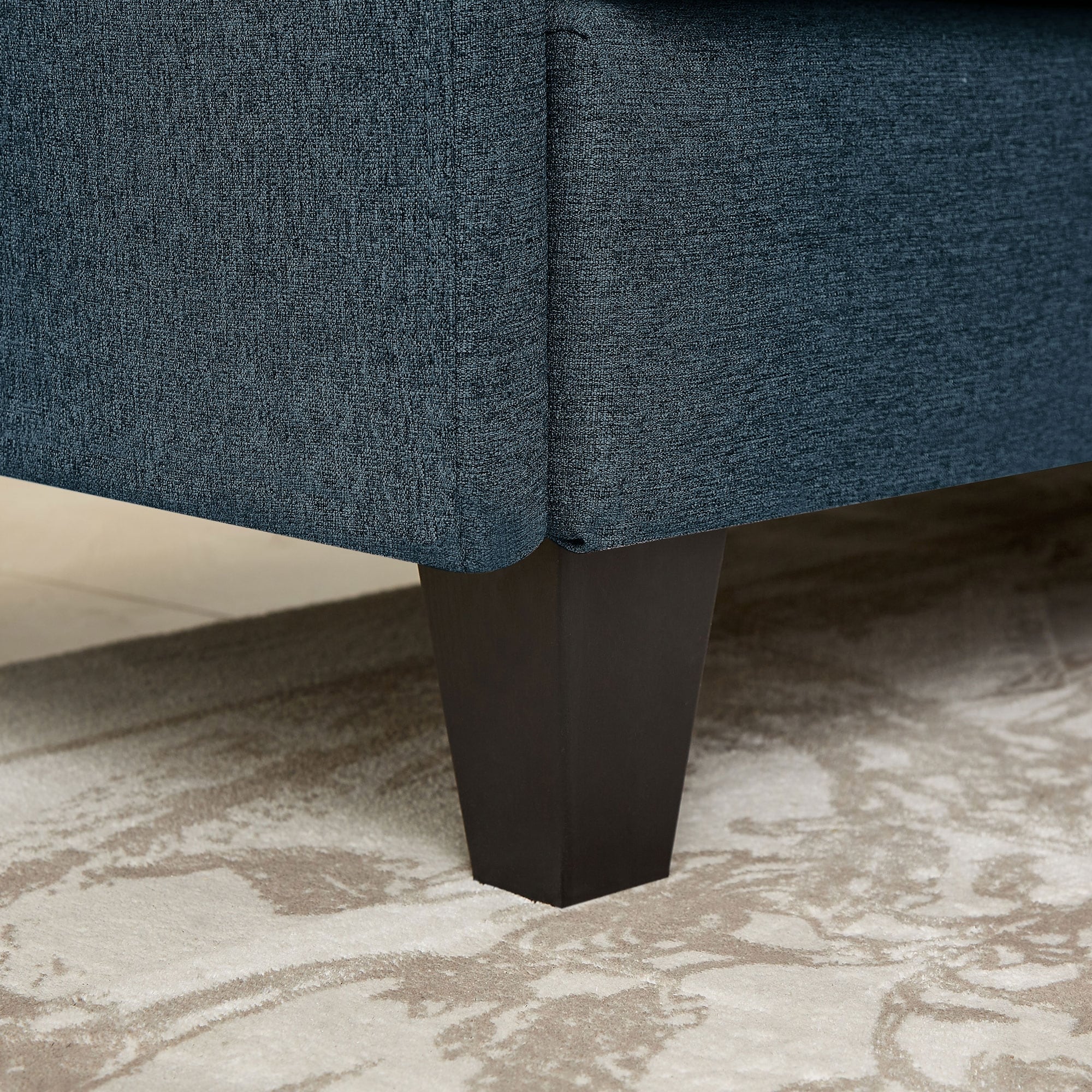 Canapé d'angle en L de 86,22 pouces avec poches de rangement latérales