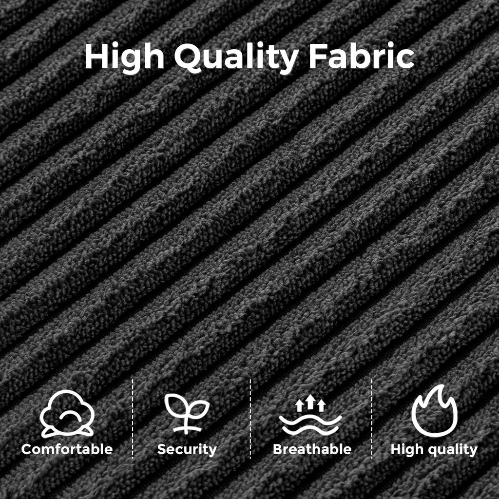 Canapé-lit pliant en velours côtelé, 8 places