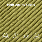 Canapé-lit pliant en velours côtelé, 8 places