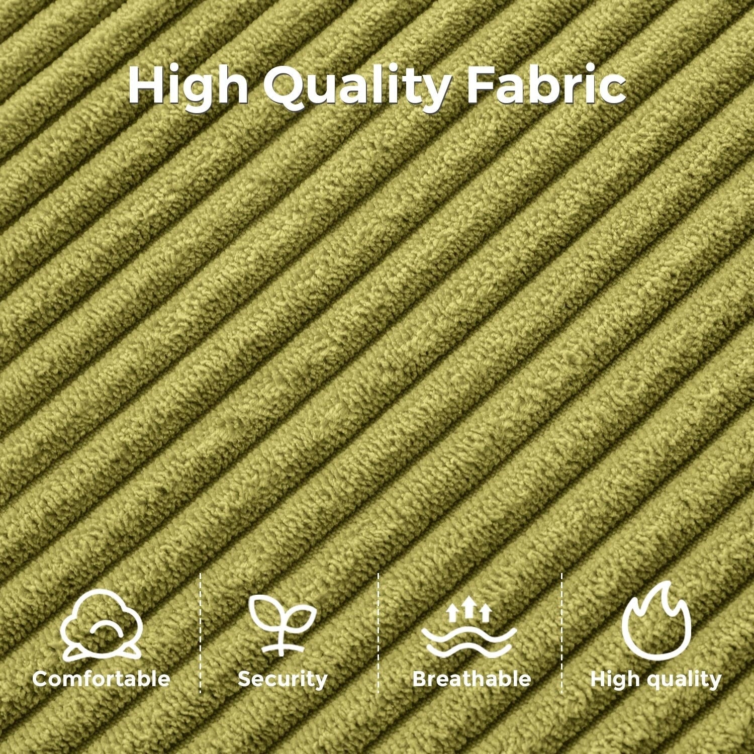 Canapé-lit pliant en velours côtelé, 8 places