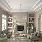 Lustre Acroma style ferme à 12 lumières, forme roue de chariot, 101,6 cm (40 po), homologué UL - 101,6 cm (40 po) de profondeur x 350 cm (138 po) de hauteur