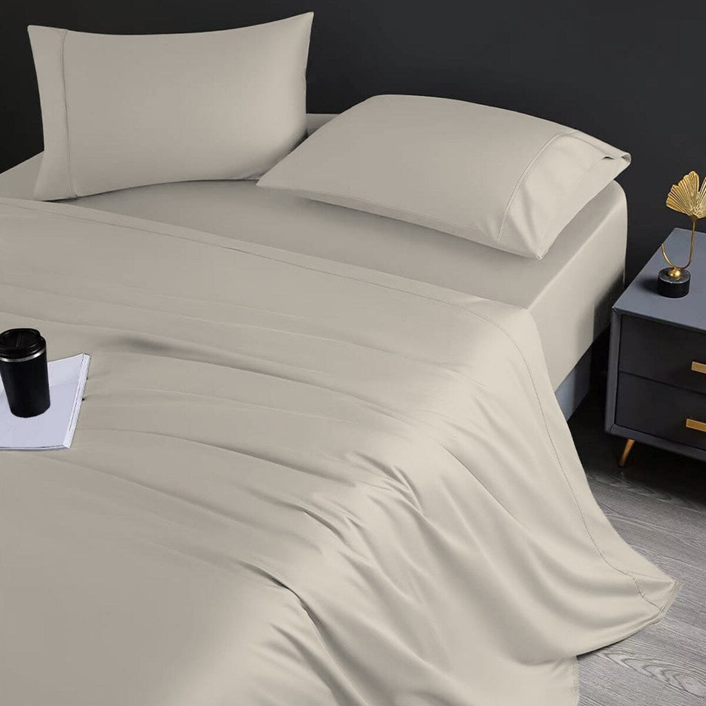 Ensemble de draps Aireolux en coton égyptien de luxe ultra-doux et soyeux, 1000 fils/cm².