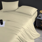 Ensemble de draps Aireolux en coton égyptien de luxe ultra-doux et soyeux, 1000 fils/cm².