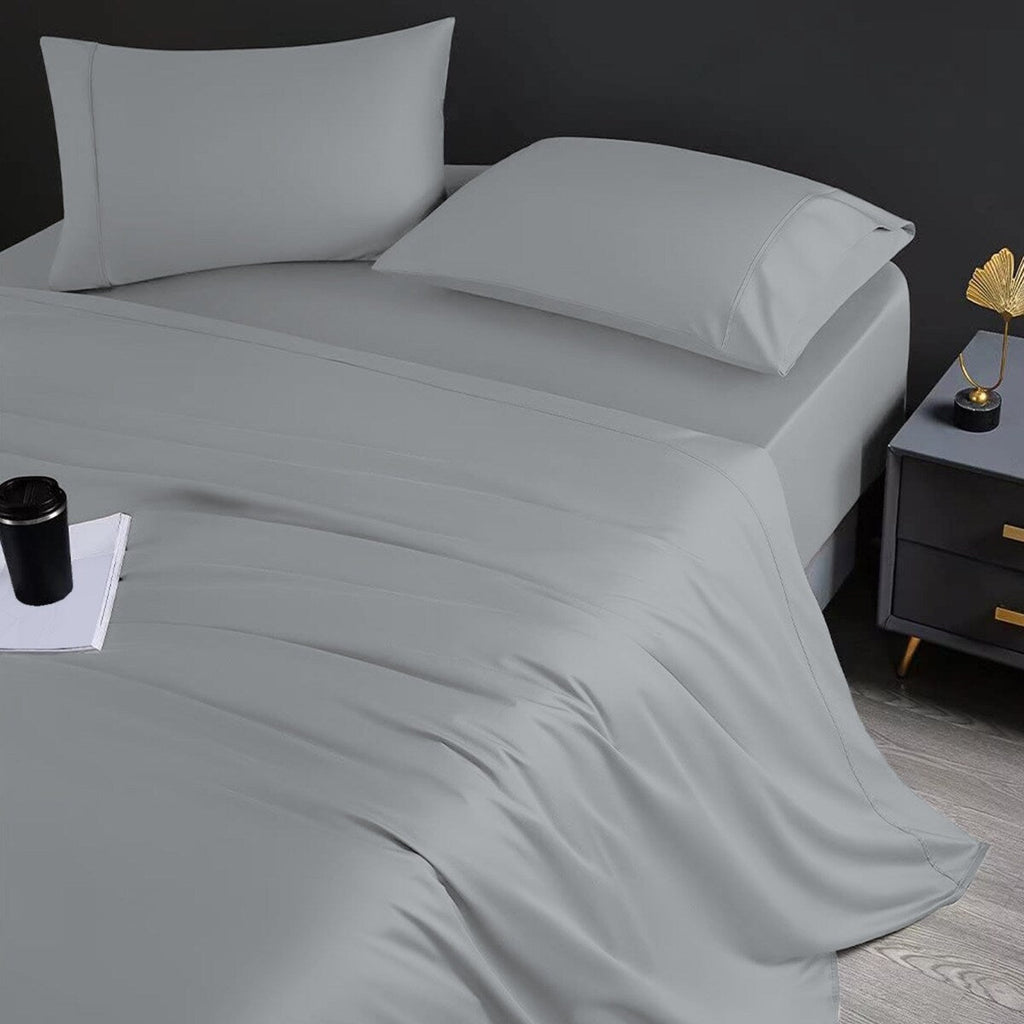 Ensemble de draps Aireolux en coton égyptien de luxe ultra-doux et soyeux, 1000 fils/cm².