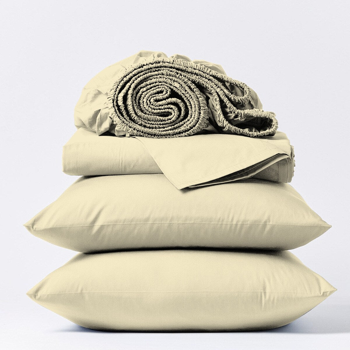 Ensemble de draps Aireolux en coton égyptien de luxe ultra-doux et soyeux, 1000 fils/cm².