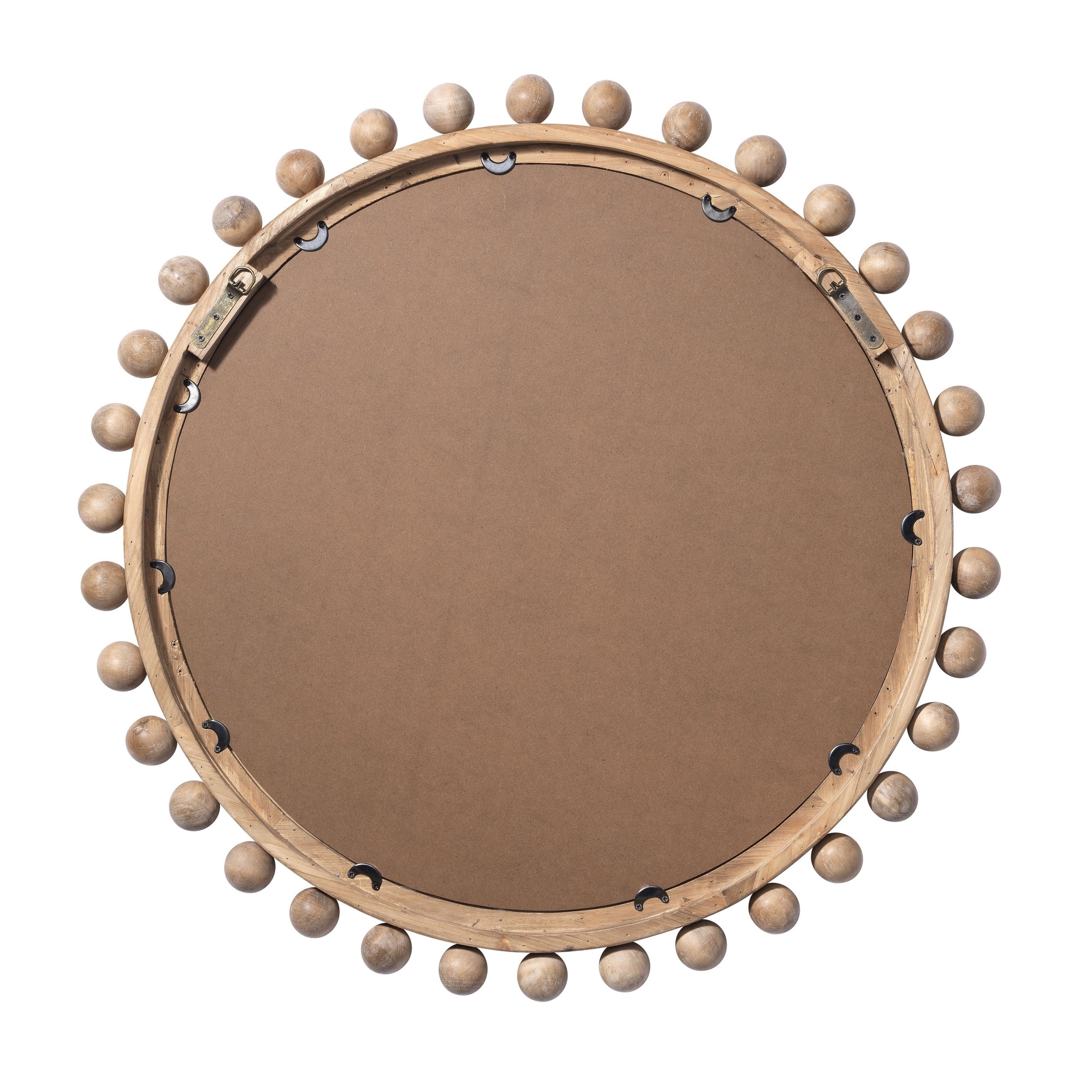 Miroir rond en bois naturel Alden Décor Orion
